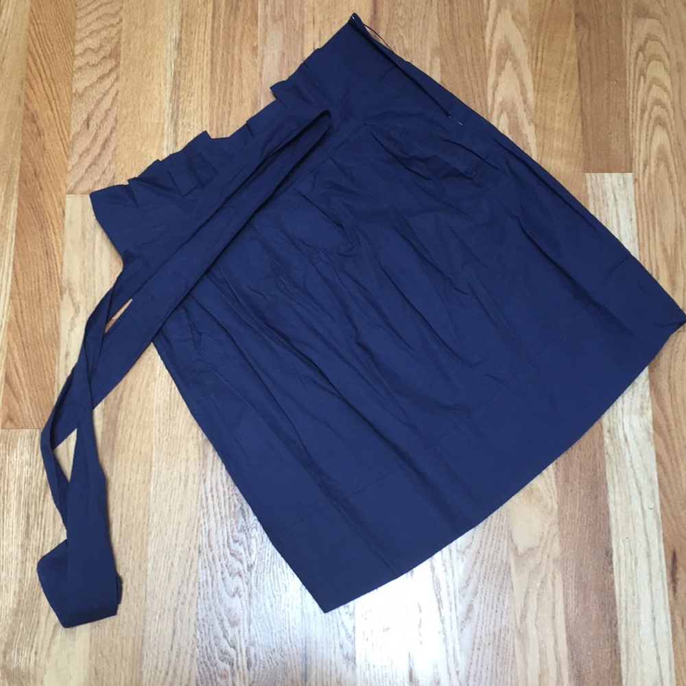 Navy high waisted skirt